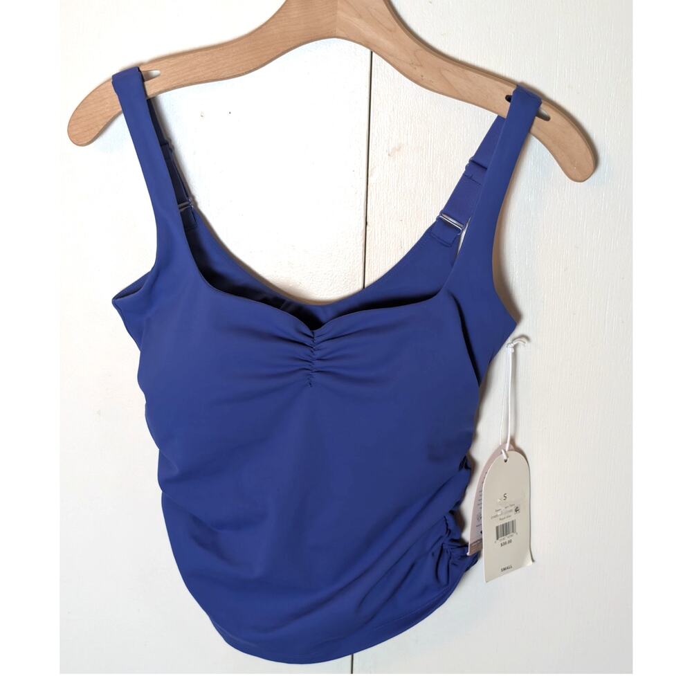 Logilates Blue Ruched Top - Picture 2 of 15